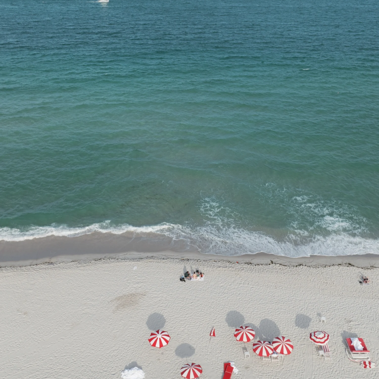 Aerial of beach