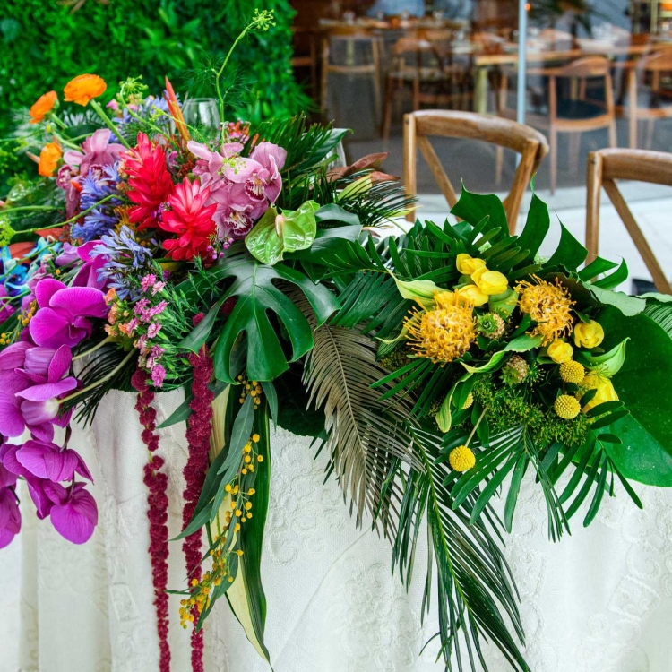 Colour flower arrangement