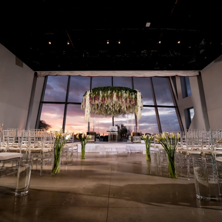 interior of Faena Forum wedding venue 