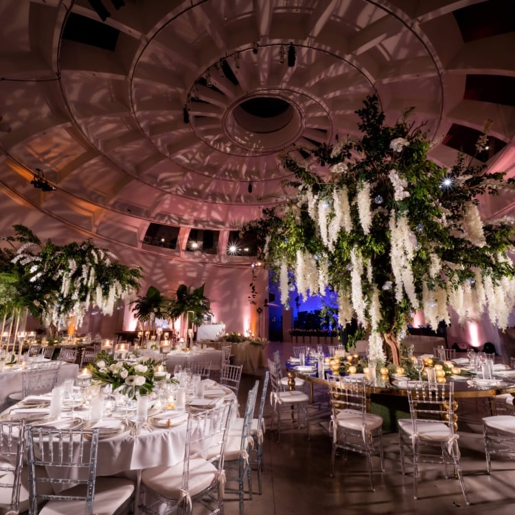 interior of Faena Forum wedding venue