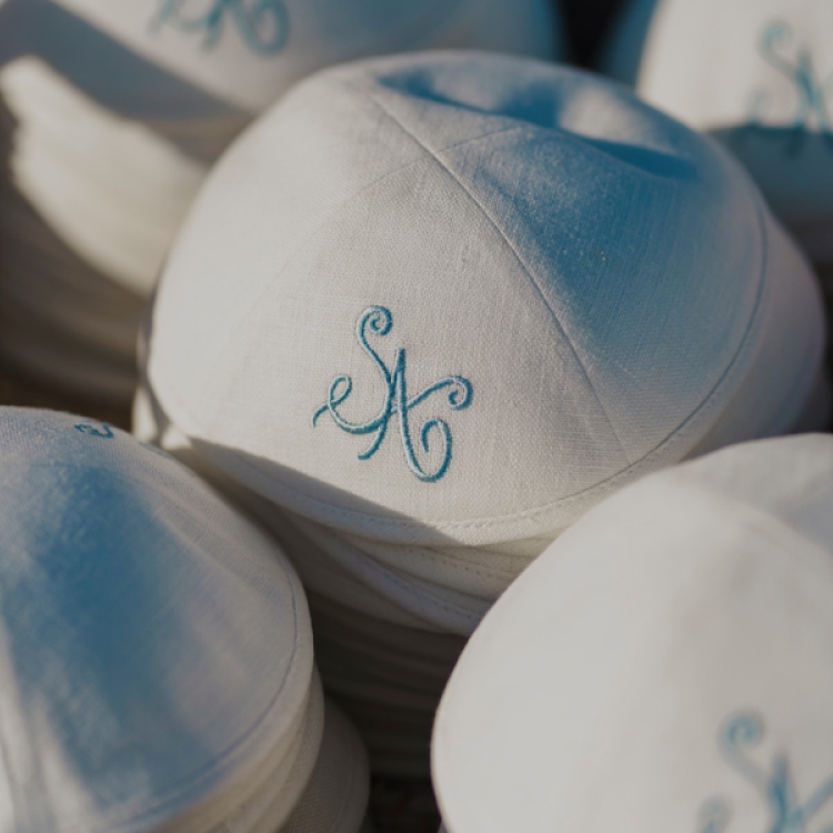 Monogrammed yamaka