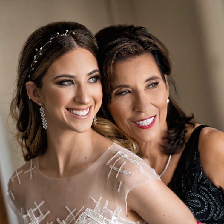Bride and her mother