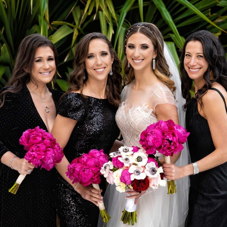 Bride with Bridesmaids