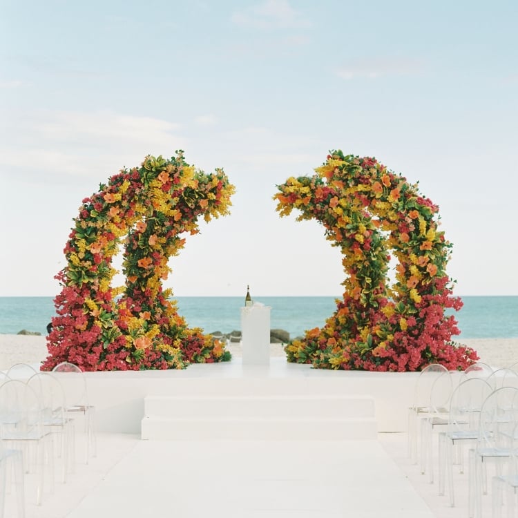 Faena Beach Zannah Wedding Ceremony