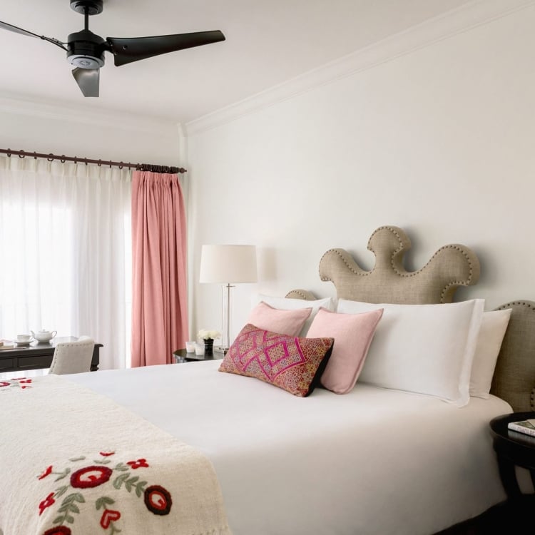 casa faena king bed hotel room