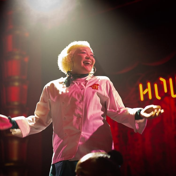 female performer on stage