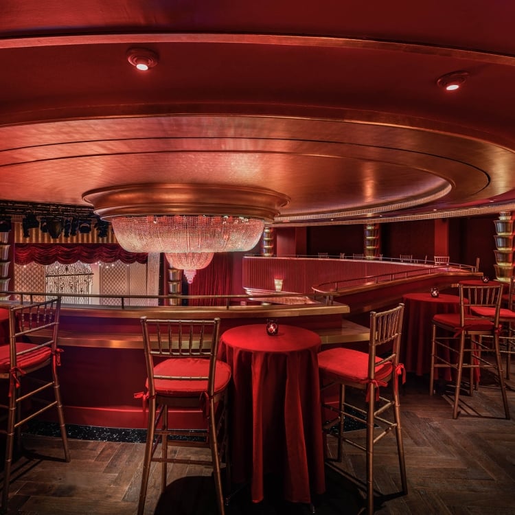 faena theater upper bar area overlooking stage