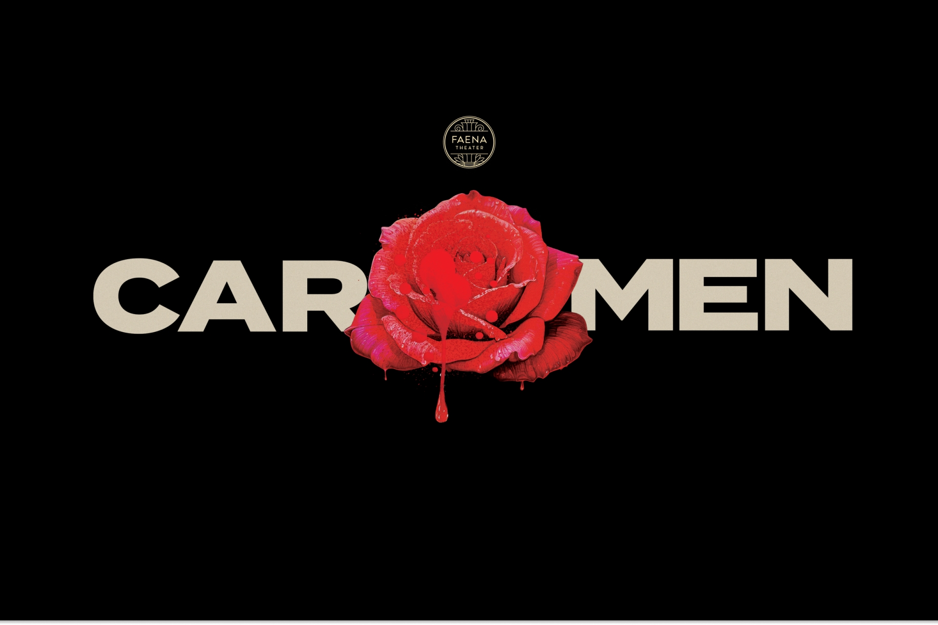 Carmen poster with red rose