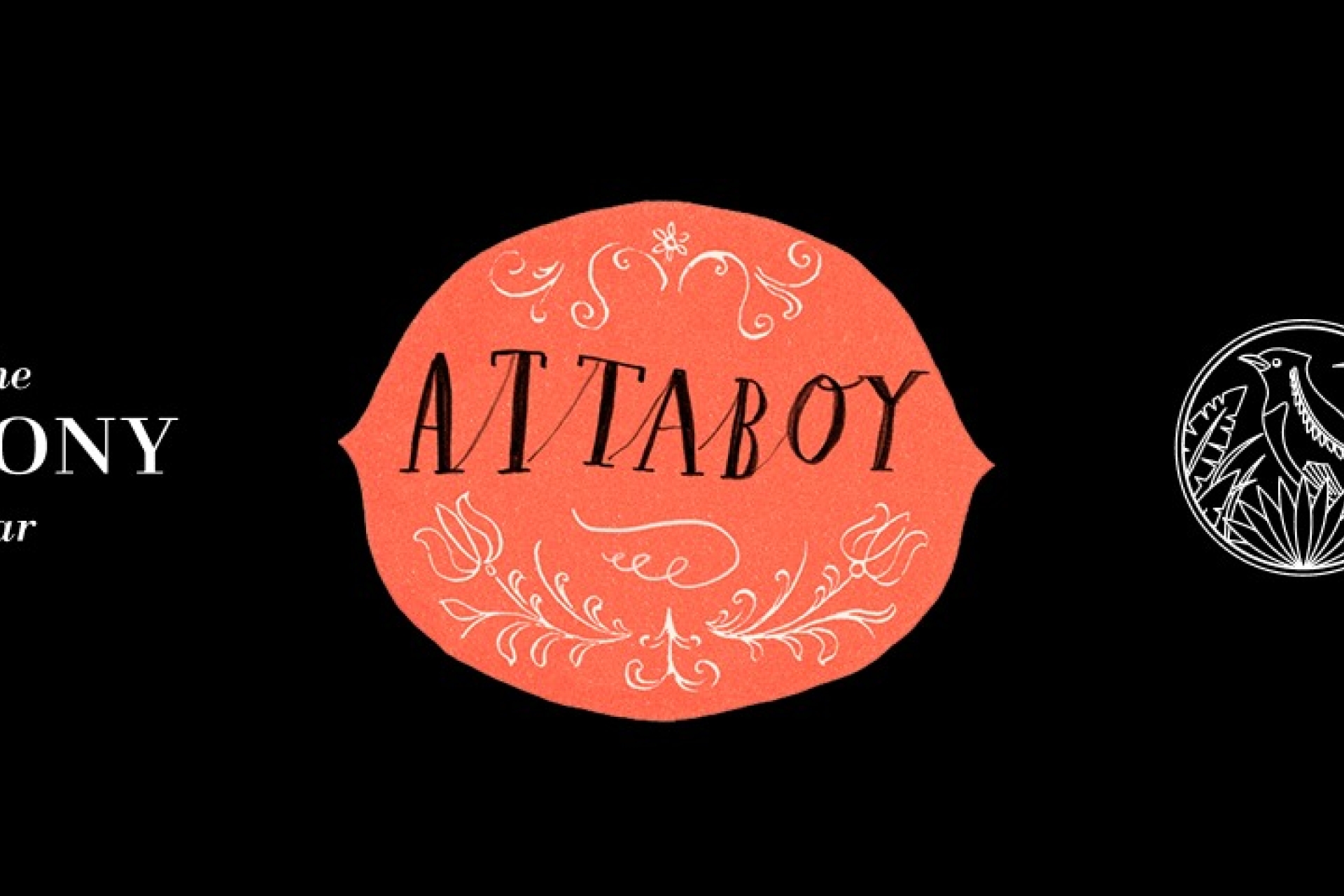 Attaboy at Saxony Bar Invite poster
