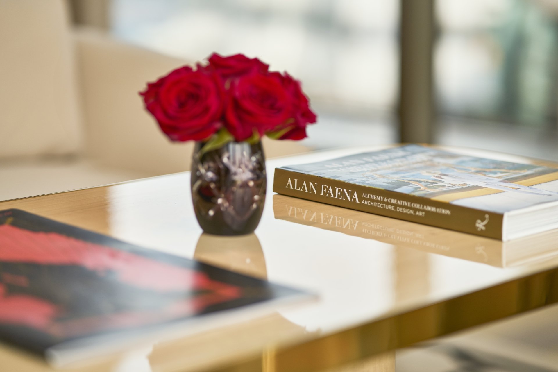 Light Coffee Table with Book    