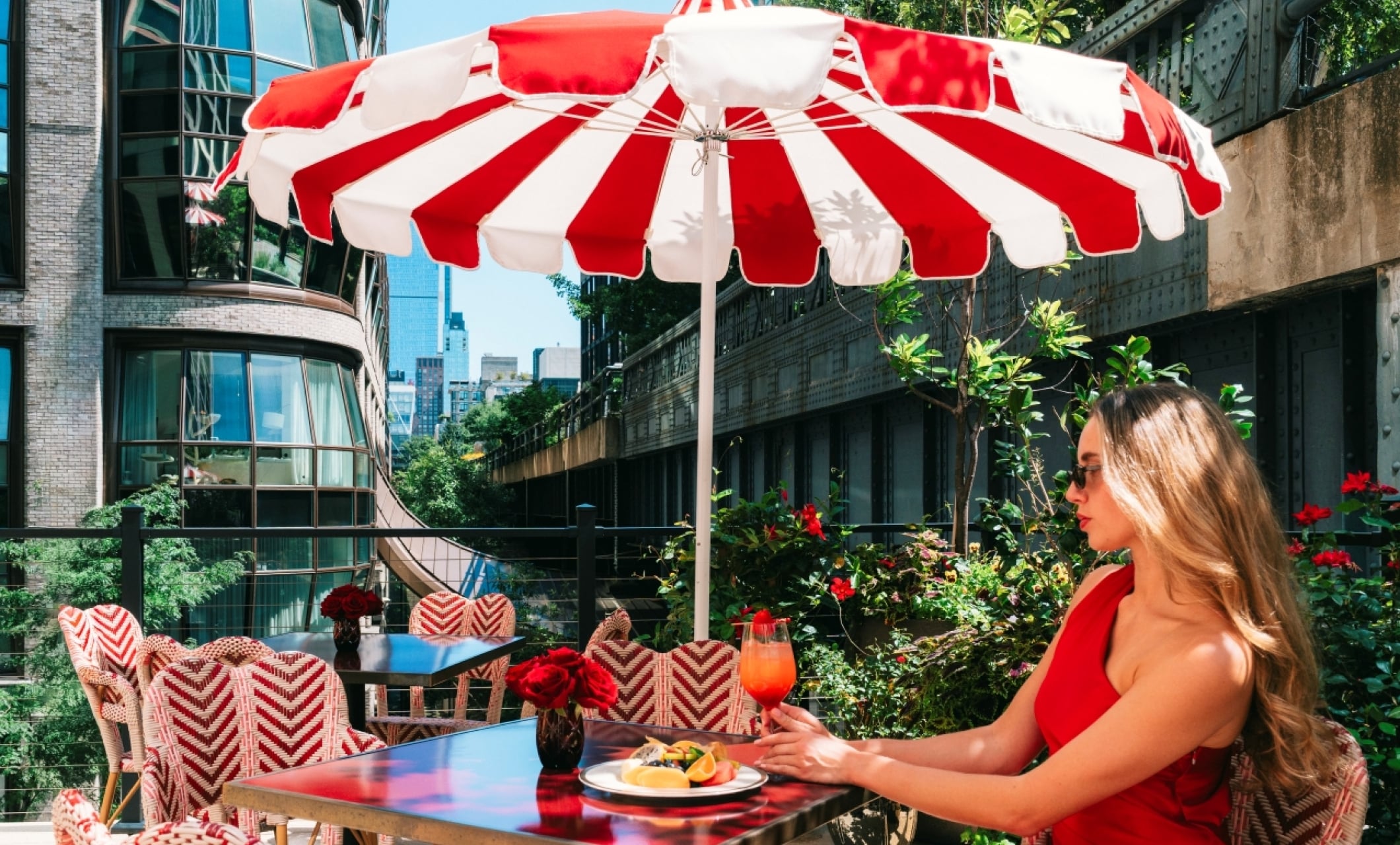 the living room terrace