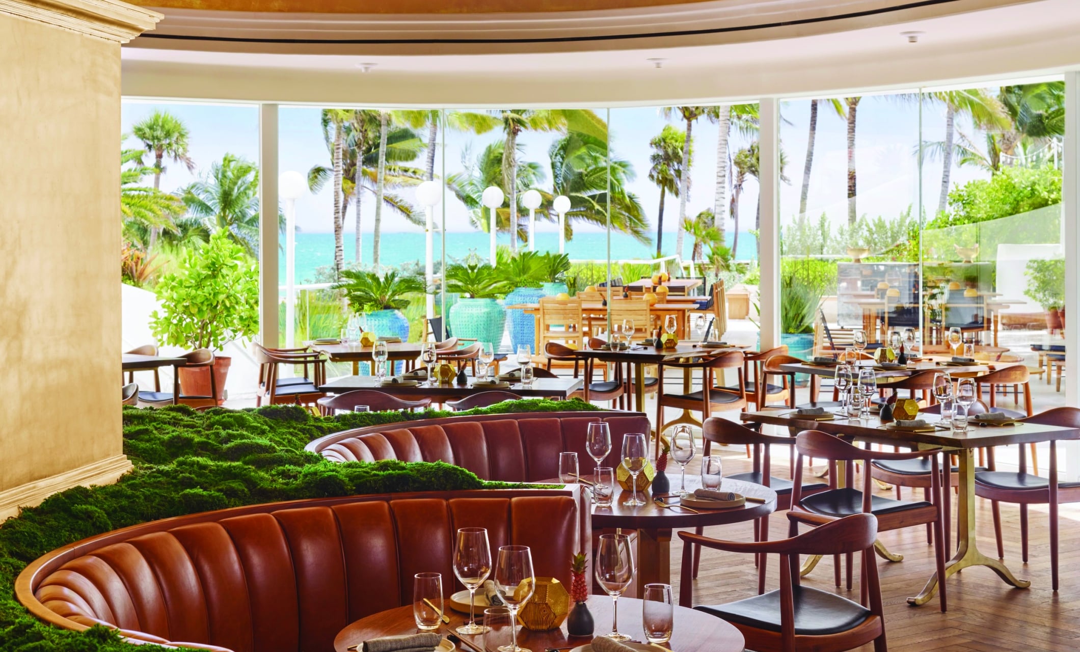 Pao dining area set for Brunch