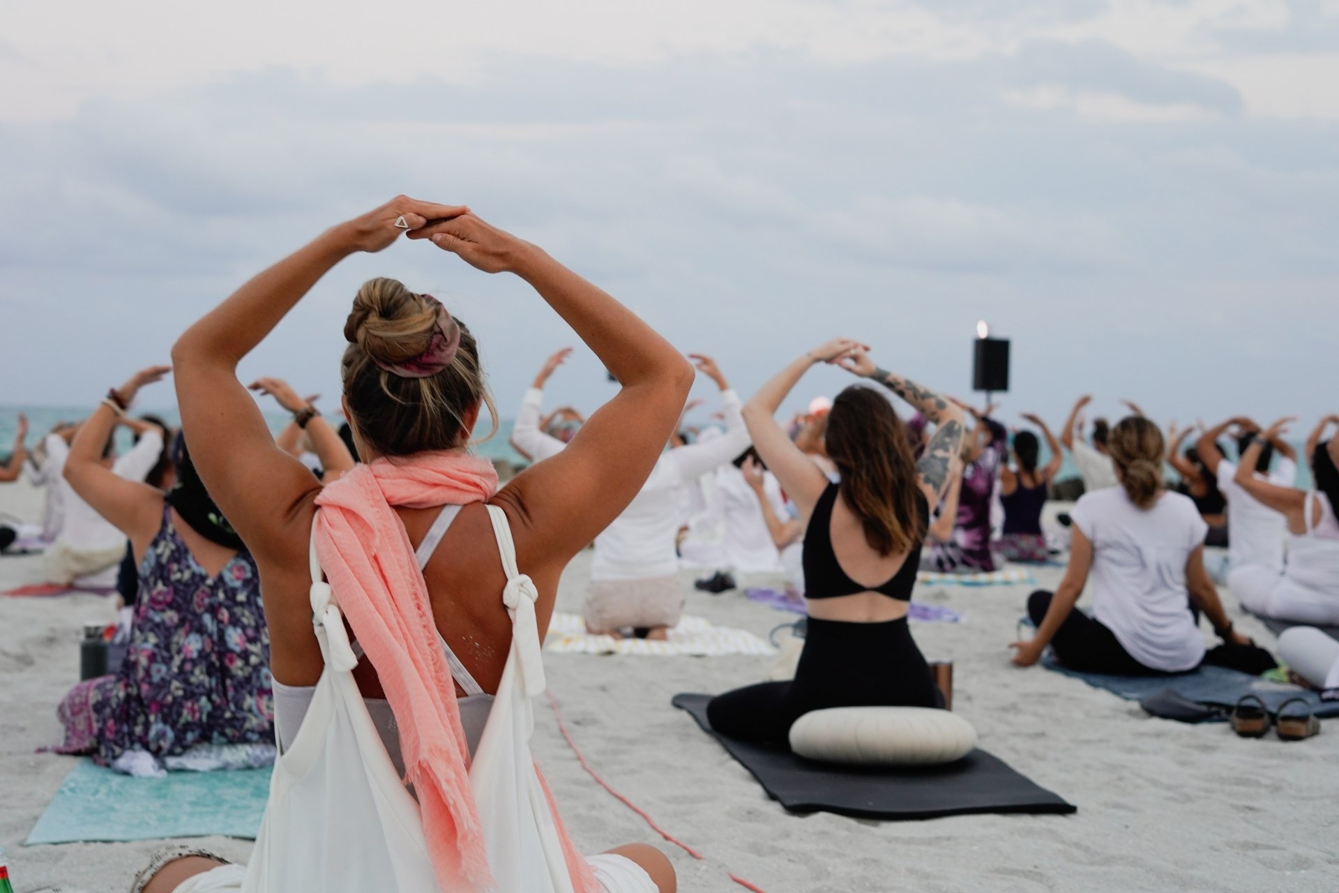 Yoga on the beach