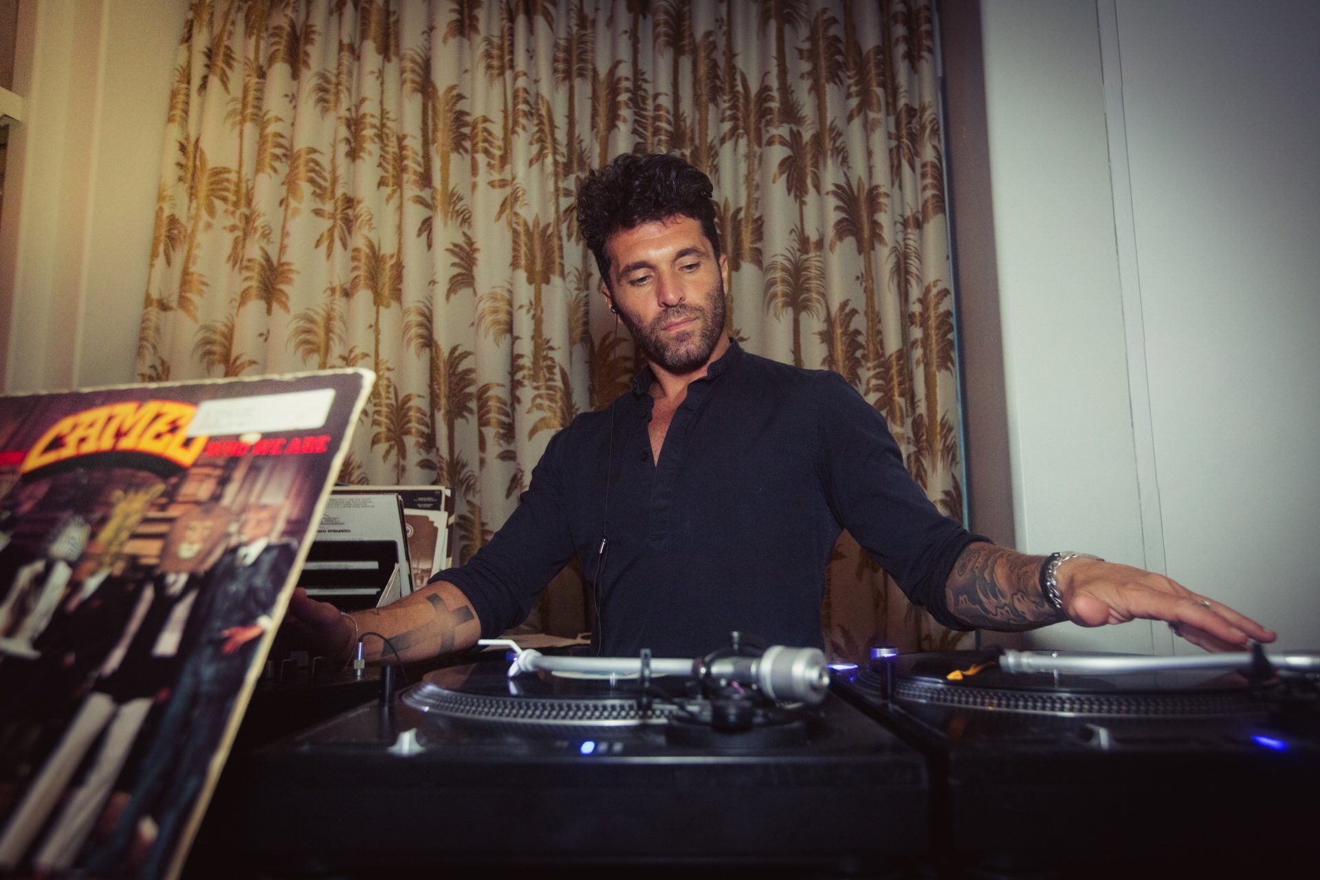 DJ Spinning Records