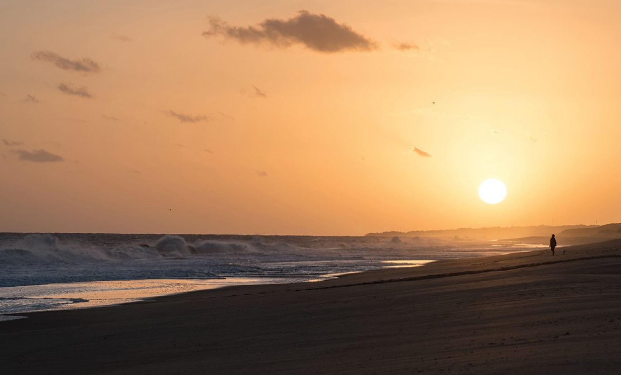 beachside sunset
