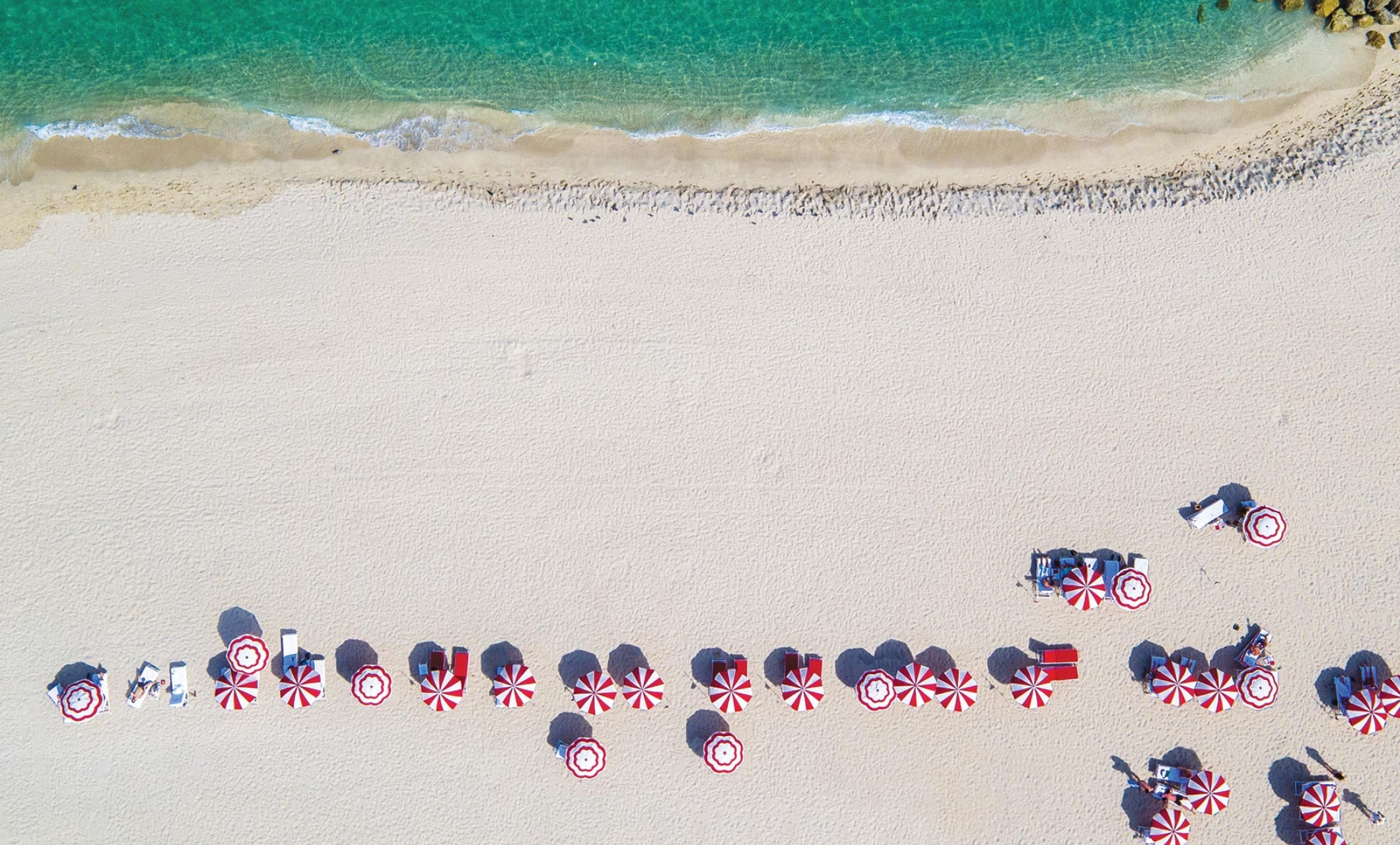 faena beach aerial view