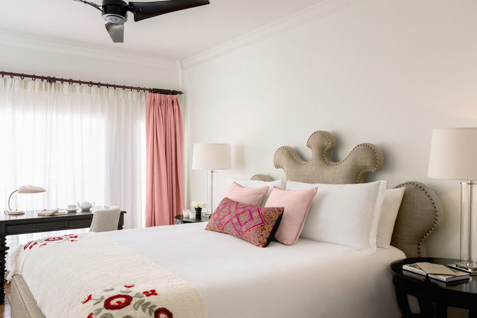 casa faena king bed hotel room