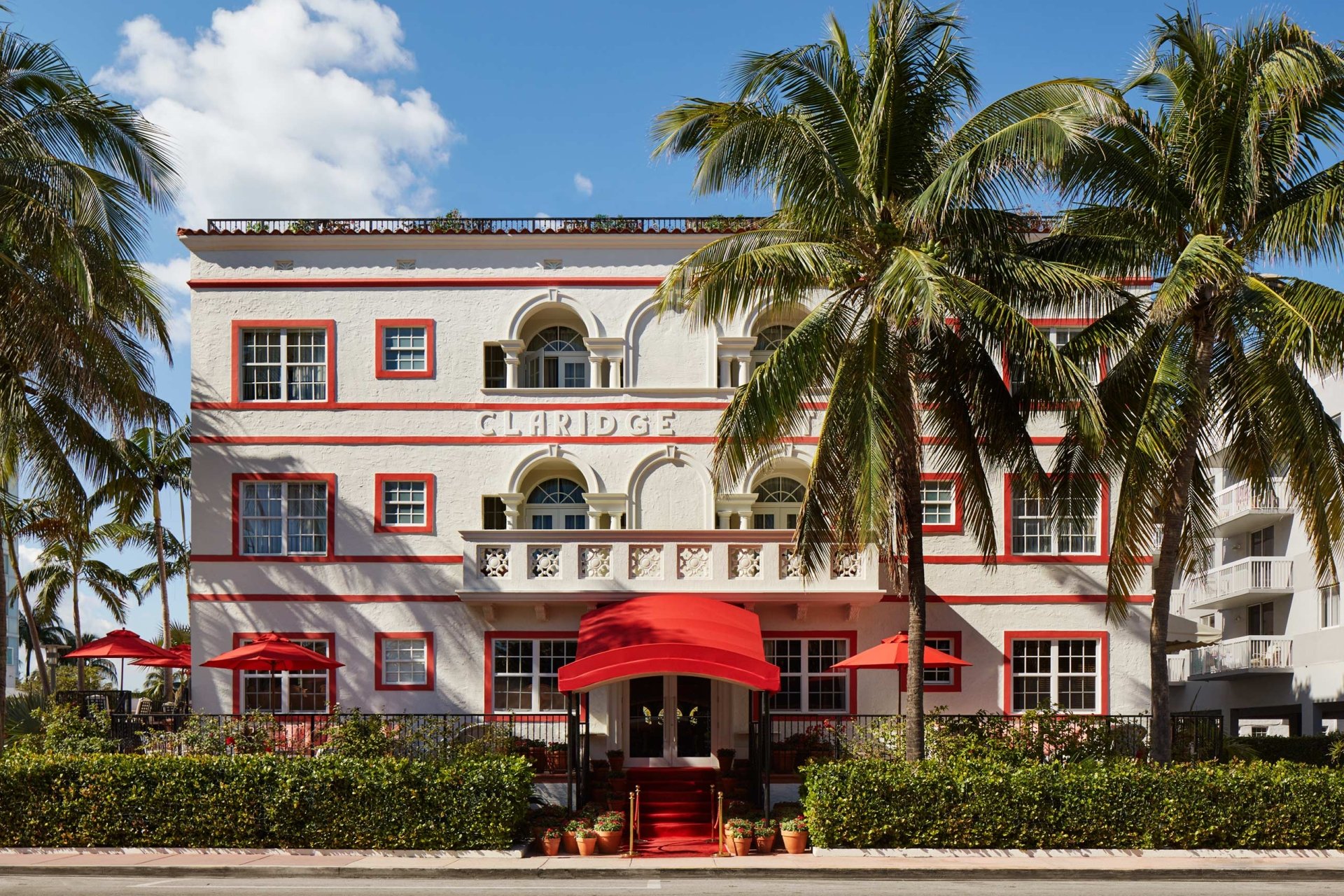 casa faena exterior with palm trees