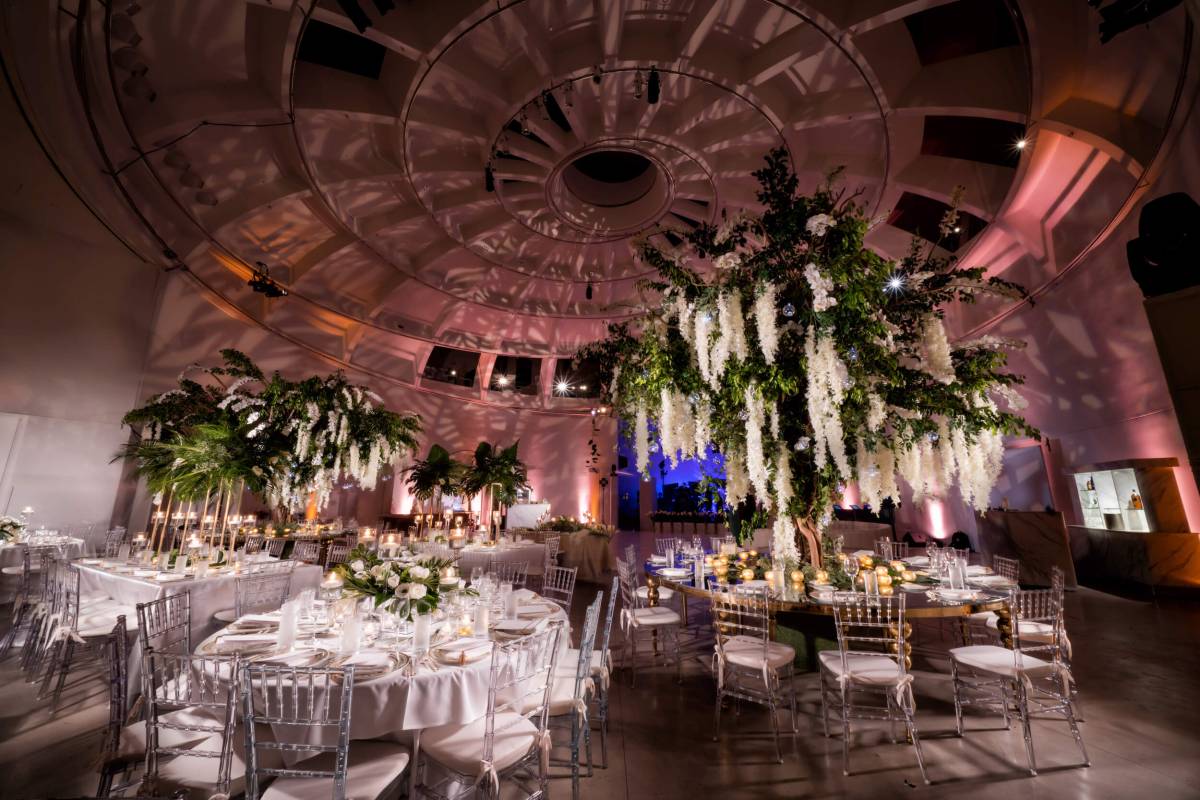 interior of Faena Forum wedding venue