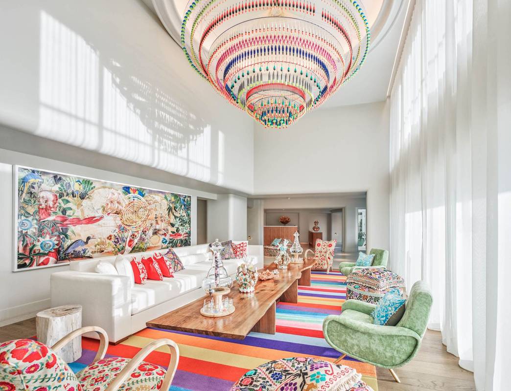 Faena Spa waiting area