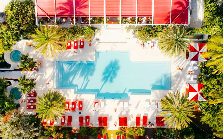 Faena Pool Drone