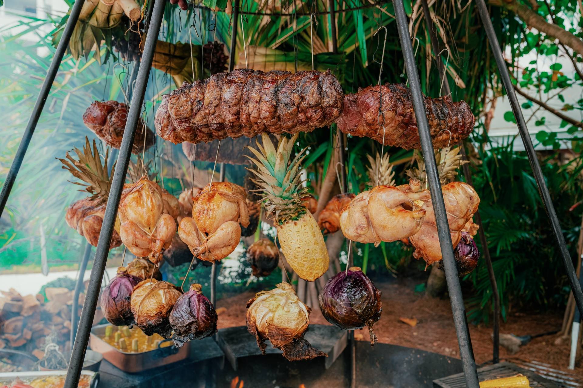 Los Fuegos Asado Vegetables and Meat