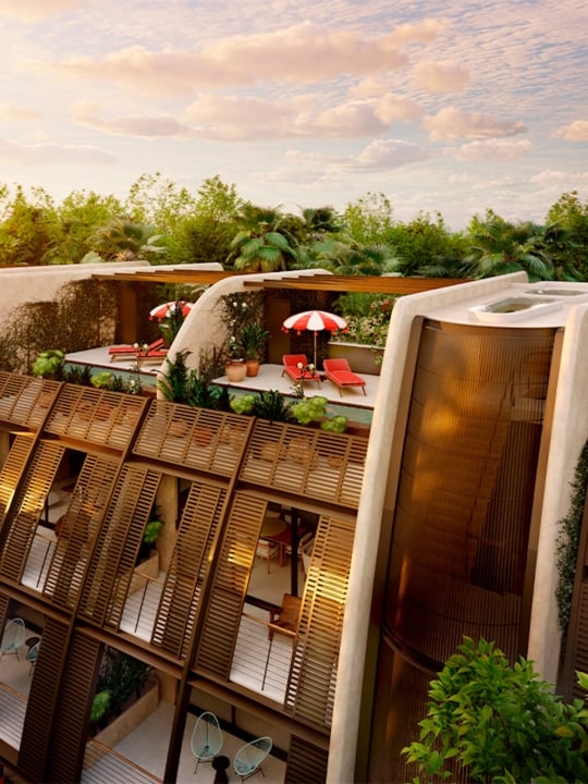 Exterior view of the Tulum Residence
