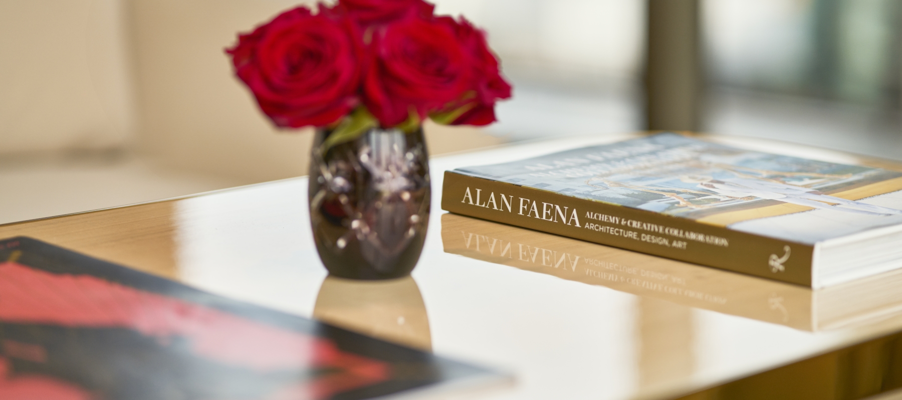 Light Coffee Table with Book    