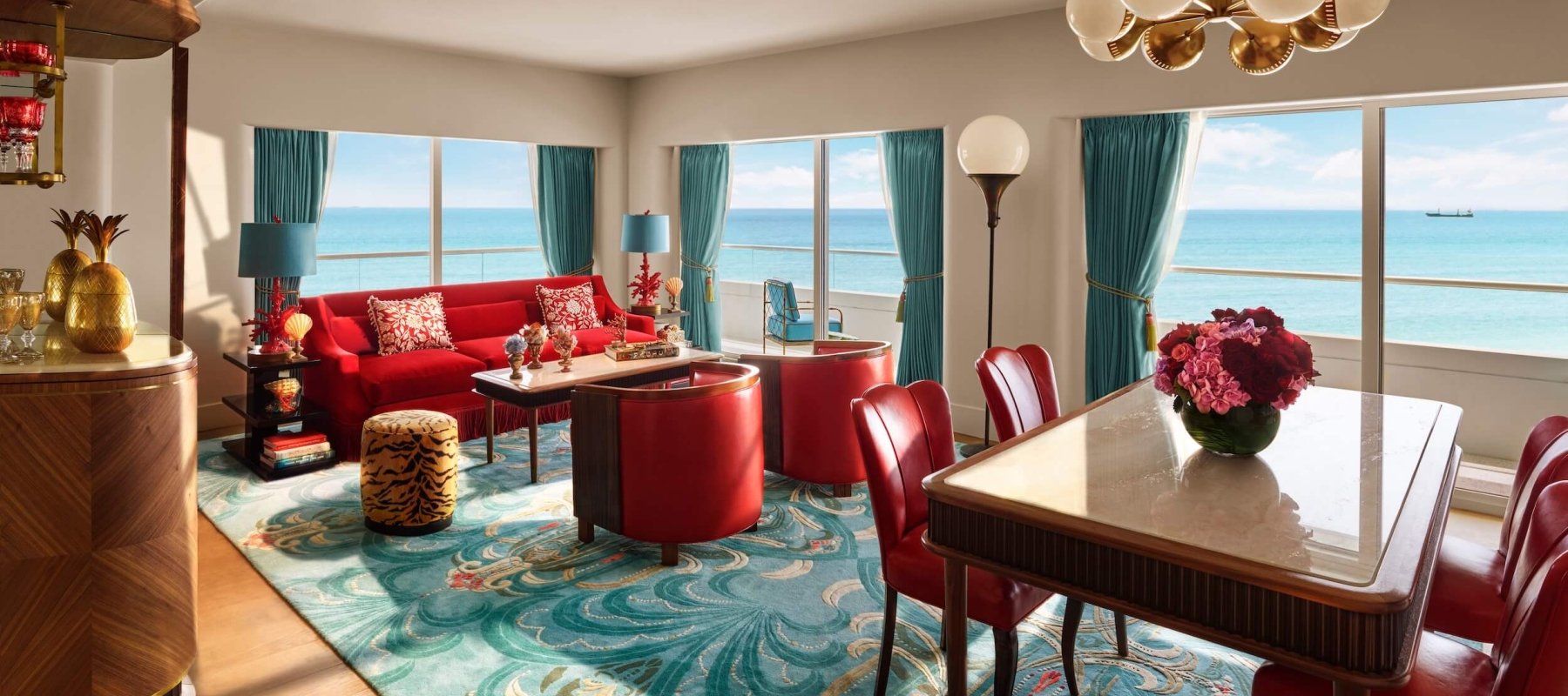 interior view of premier oceanfront corner suite