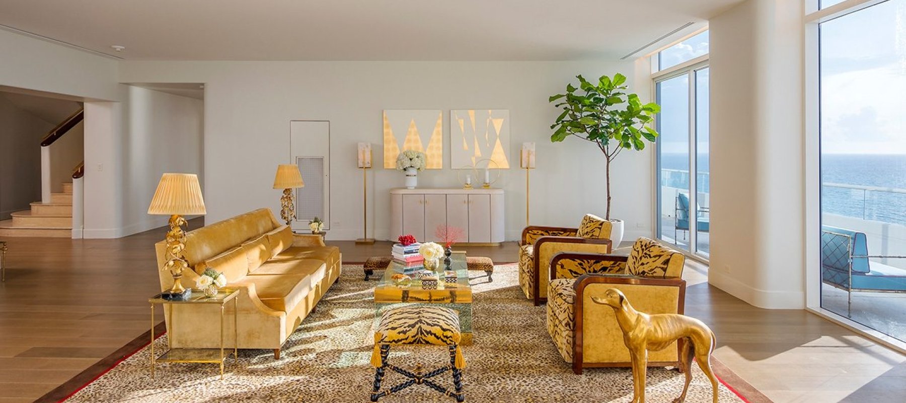 hotel penthouse living area