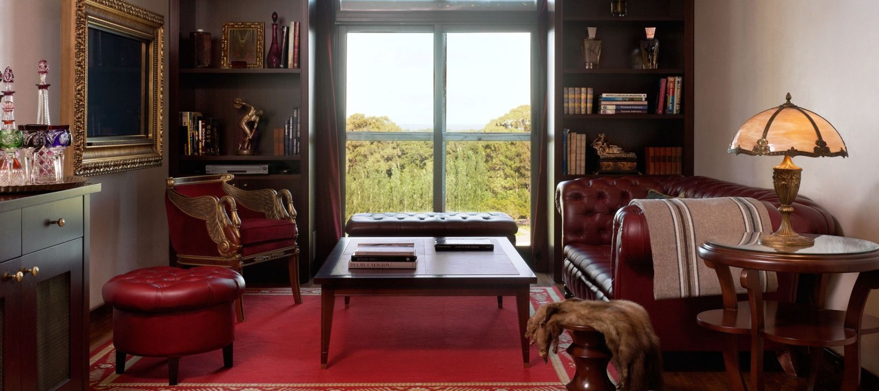 living room of hotel suite