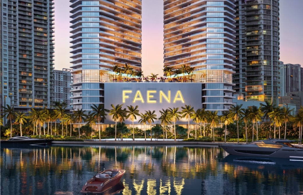 Faena Residence Tower on the water