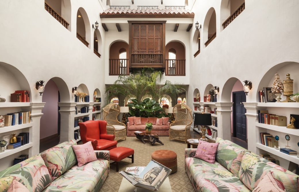 Sitting area at Casa Faena