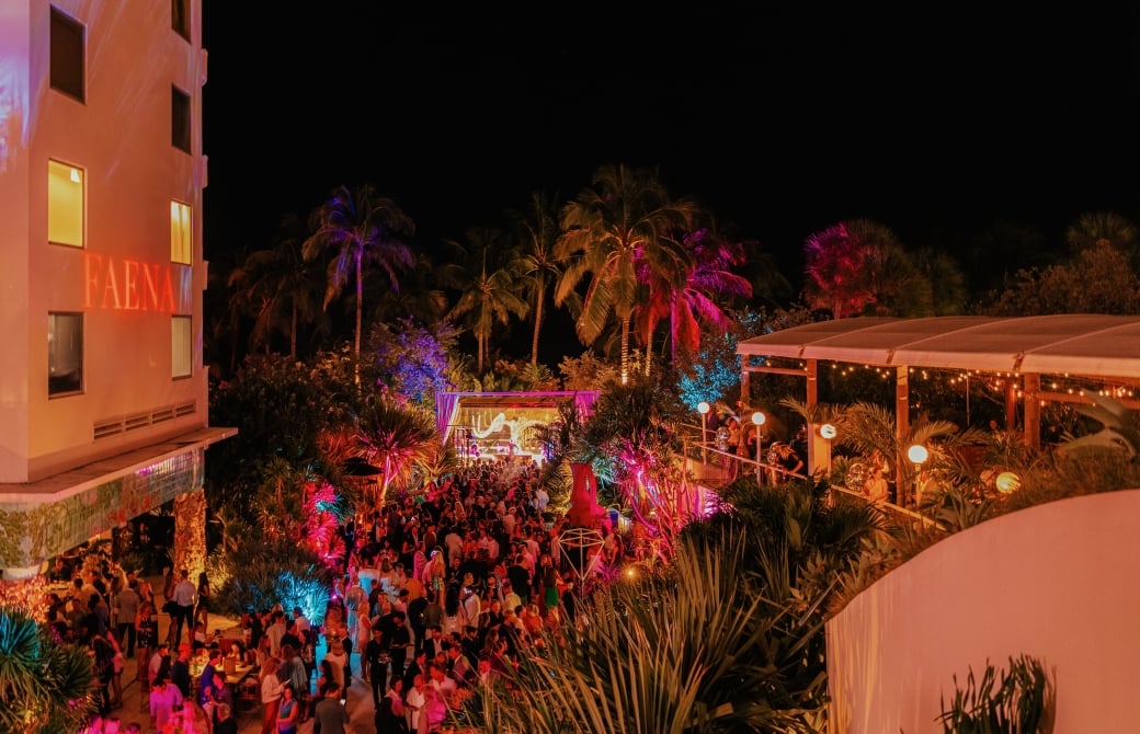 Miami Beach fireworks at Faena