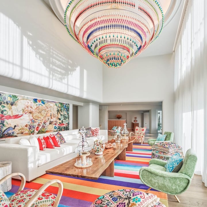 Faena Spa waiting area