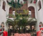 Bohemian hotel atrium