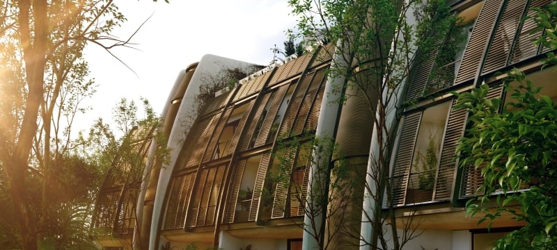 exterior of Faena Tulum