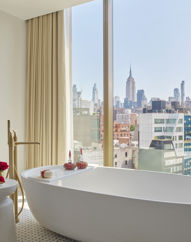 Faena New York Rose One Bedroom Suite Bathroom