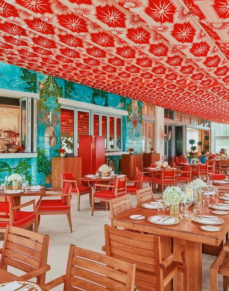 Los Fuegos Veranda poolside terrace