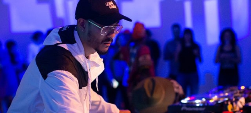 Silent Addy performs at DJ booth 