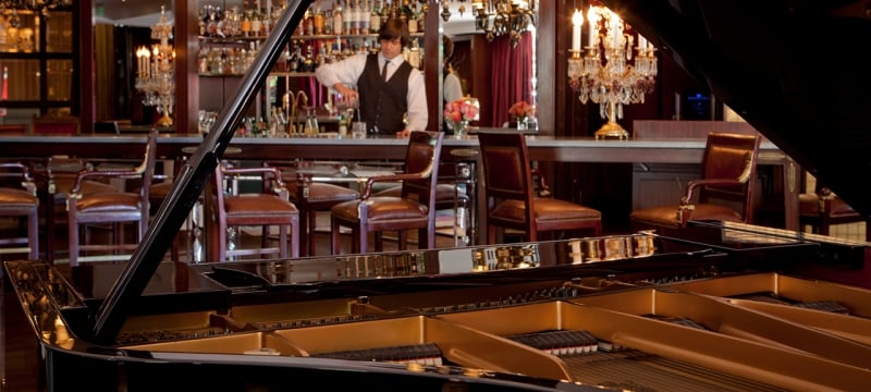 library lounge grand piano
