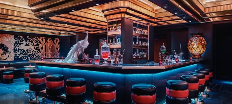 Saxony Bar with peacock