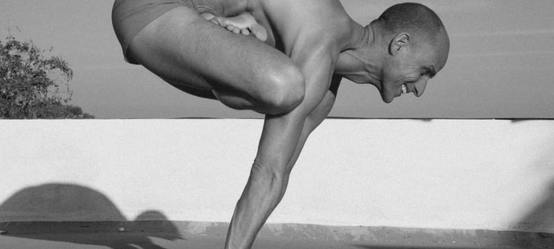 Man doing yoga