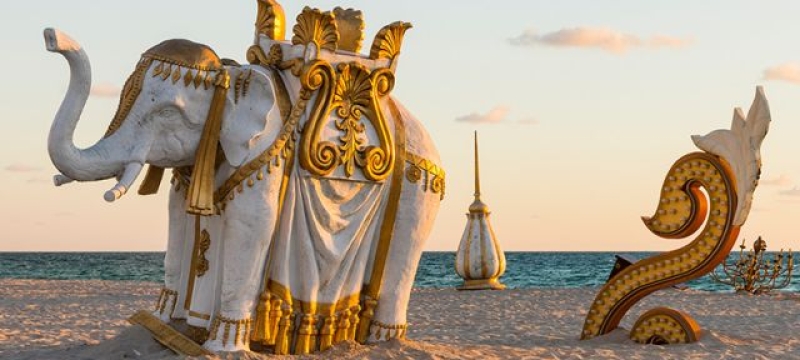 sinking taj mahal art installation on miami beach