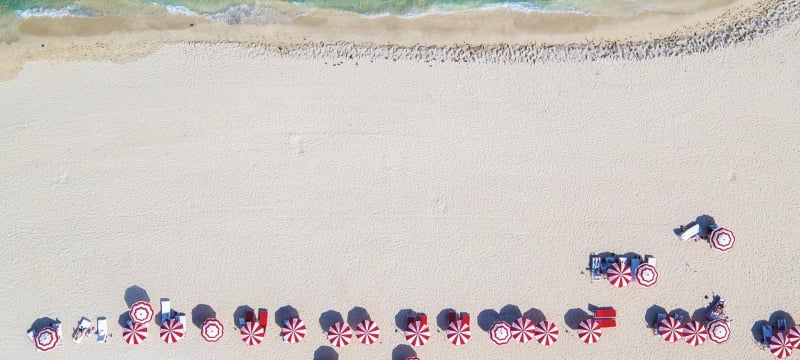 faena beach aerial view