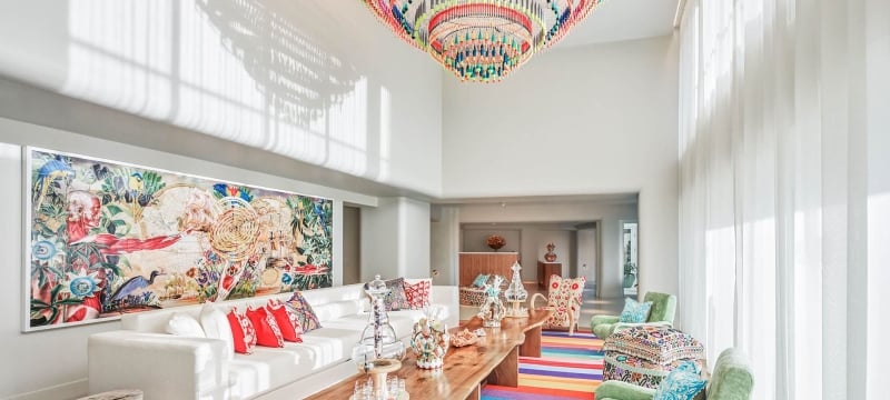 Faena Spa waiting area