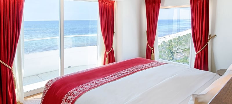 hotel bedroom overlooking miami beach