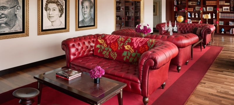 imperial suite with three leather couches